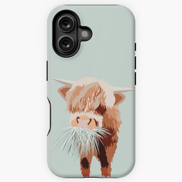 Vista previa del artículo con la obra «Highland Cow», diseñado y vendido por JessicaKearny.