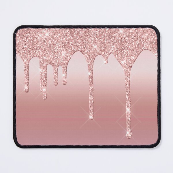 Item preview, Rose Gold Dripping Glitter Foil Background designed and sold by TrendyGlitter.