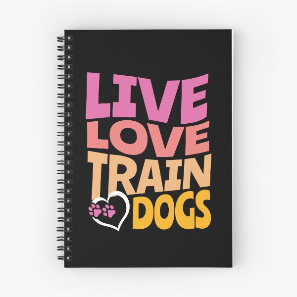 Item preview, Live, Love, Train Dogs |  Retro 70's Style Groovy Dog Training, Pink Pastels designed and sold by arlutai.