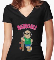Radical DeVito Women's Fitted V-Neck T-Shirt