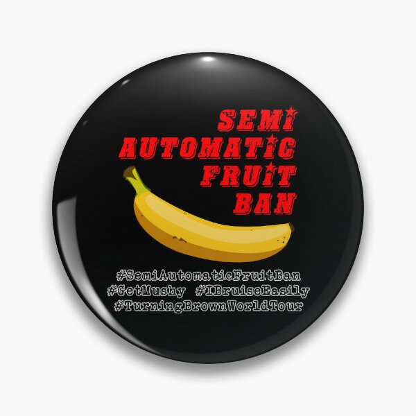 Item preview, Semi Automatic Fruit Ban- BANANA Sticker designed and sold by AnthonyMata.