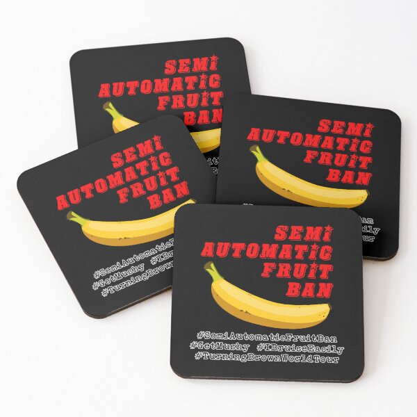 Item preview, Semi Automatic Fruit Ban- BANANA Sticker designed and sold by AnthonyMata.