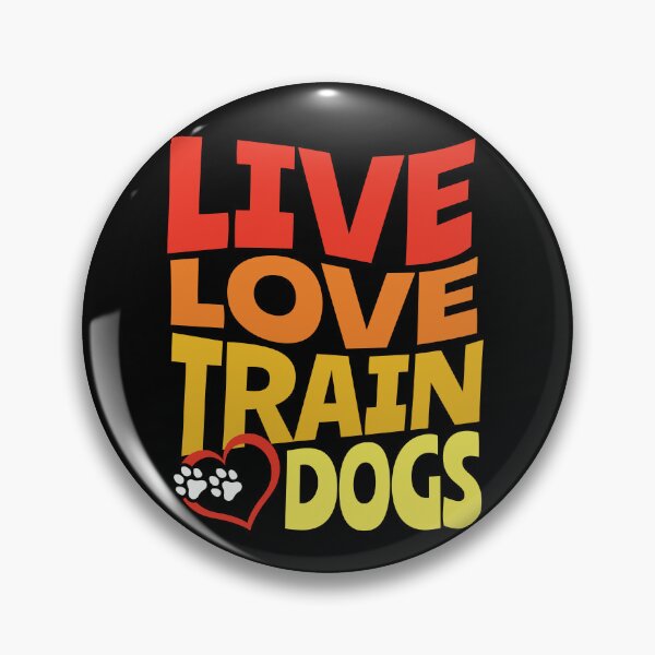 Item preview, Live, Love, Train Dogs |  Retro 70's Style Groovy Dog Training, Red Orange Sunset Colors designed and sold by arlutai.
