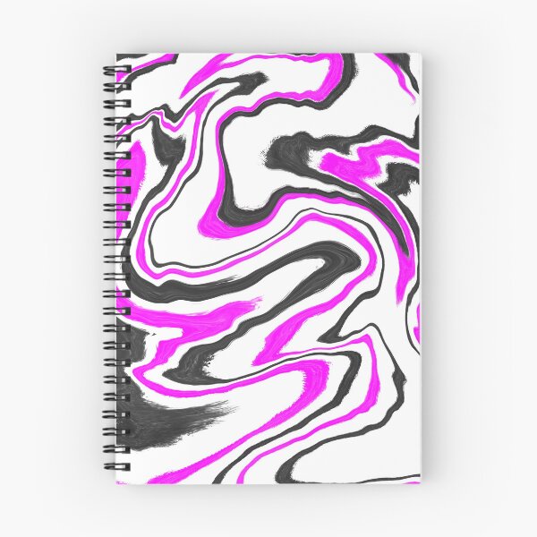 Item preview, pink and black paint pour liquid swirl designed and sold by MGuyerArt.
