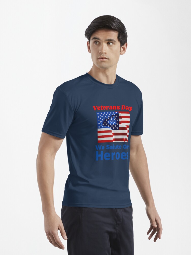 Men's and Women's 'Salute To Our Heroes' Heavyweight Tee-Shirt