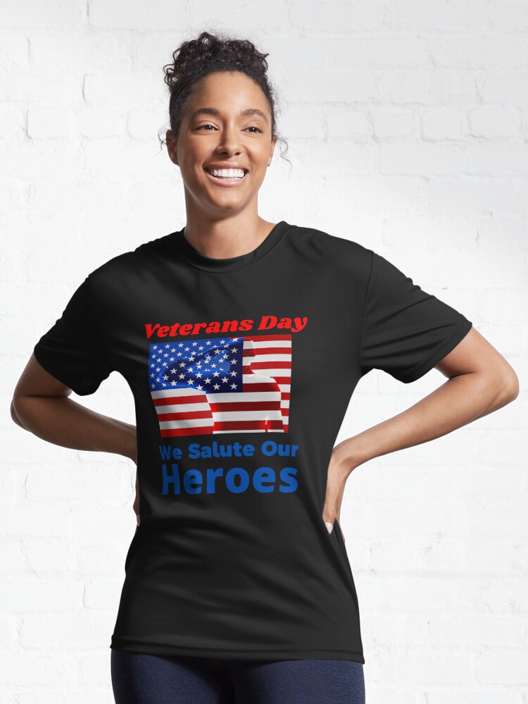 Men's and Women's 'Salute To Our Heroes' Heavyweight Tee-Shirt