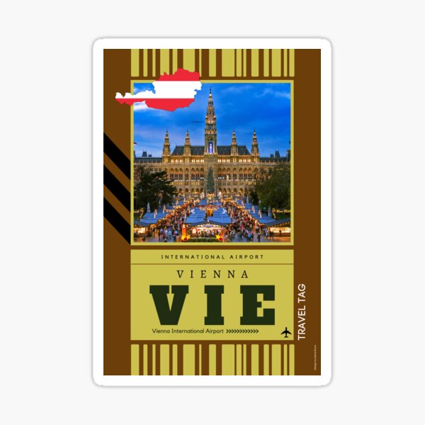 Item preview, VIE VIENNA CODE WALL ART designed and sold by Vakationeer.