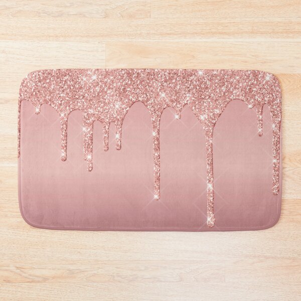 Item preview, Trendy Rose Gold Dripping Glitter Foil Background  designed and sold by TrendyGlitter.