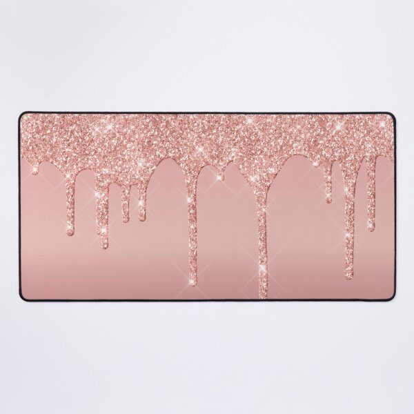Item preview, Trendy Rose Gold Dripping Glitter Foil Background  designed and sold by TrendyGlitter.