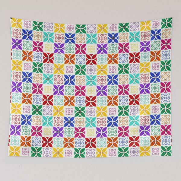 Item preview, Pasifika Nonu 1 Pattern - Rainbow 4 designed and sold by lolomastudio.