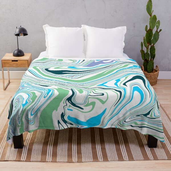 Item preview, peacock swirl marble pattern designed and sold by MGuyerArt.