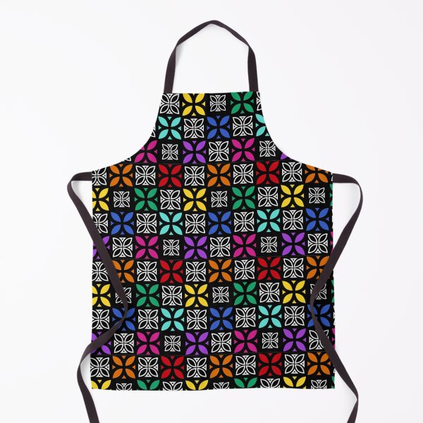 Item preview, Pasifika Nonu 1 Pattern - Rainbow Black 1 designed and sold by lolomastudio.