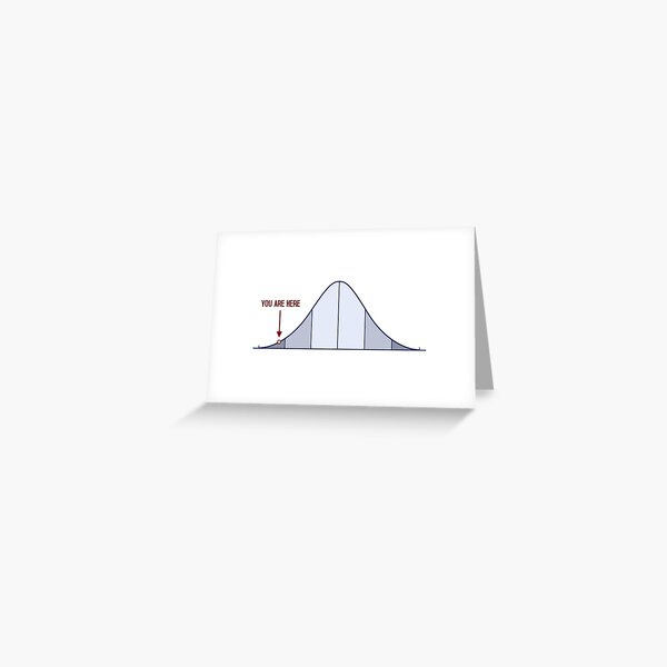 Item preview, IQ Bell Curve You Are Here designed and sold by TheShirtYurt.
