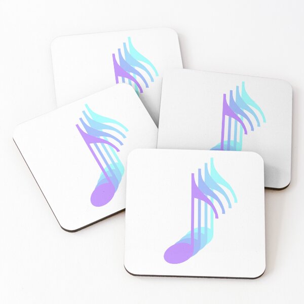 Item preview, Pastel Music Notes - Purple Gradient designed and sold by Disparate Thoughts.