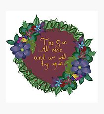 Supportive flower Photographic Print