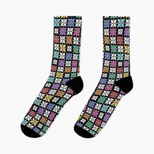 Item preview, Pasifika Nonu 1 Pattern - Rainbow Black 2 designed and sold by lolomastudio.