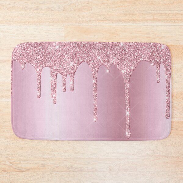 Item preview, Rose Gold Dripping Glitter Foil Background  designed and sold by TrendyGlitter.