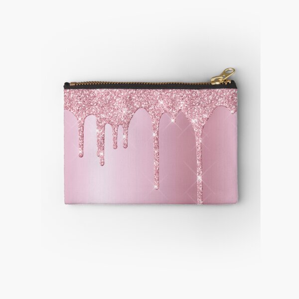 Item preview, Rose Gold Dripping Glitter Foil Background  designed and sold by TrendyGlitter.