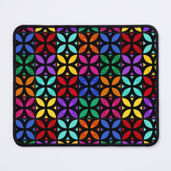 Item preview, Pasifika Nonu 1 Pattern - Rainbow Black 3 designed and sold by lolomastudio.