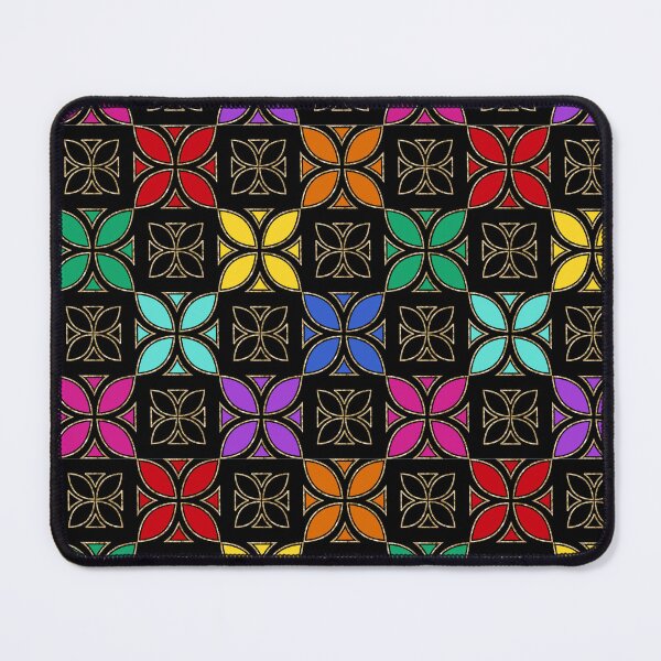 Item preview, Pasifika Nonu 1 Pattern - Rainbow Black 4 designed and sold by lolomastudio.