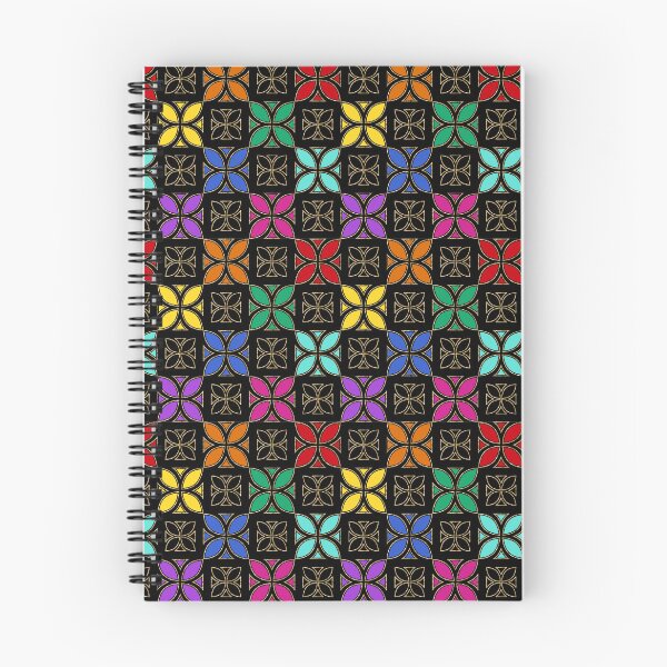 Item preview, Pasifika Nonu 1 Pattern - Rainbow Black 4 designed and sold by lolomastudio.