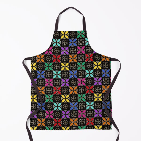 Item preview, Pasifika Nonu 1 Pattern - Rainbow Black 4 designed and sold by lolomastudio.