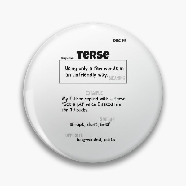 Item preview, December 14 Terse designed and sold by Square Root of Squid.