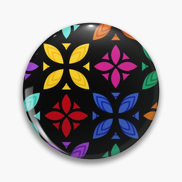 Item preview, Pasifika Nonu 1 Pattern - Rainbow Black 5 designed and sold by lolomastudio.