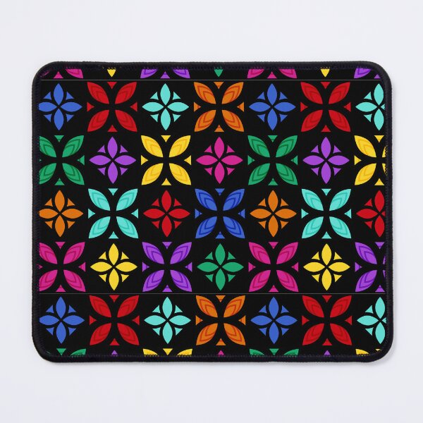Item preview, Pasifika Nonu 1 Pattern - Rainbow Black 5 designed and sold by lolomastudio.