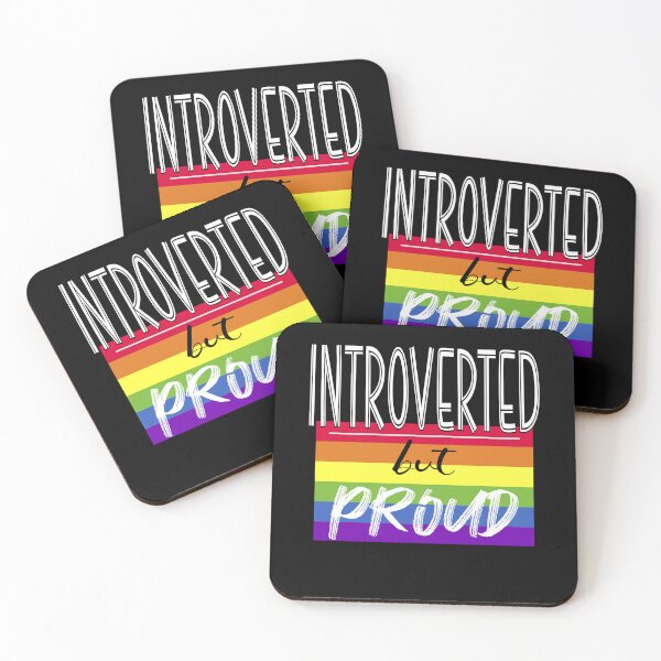 Item preview, Introverted but Proud LGBT Gay Pride designed and sold by artfulnotebook.