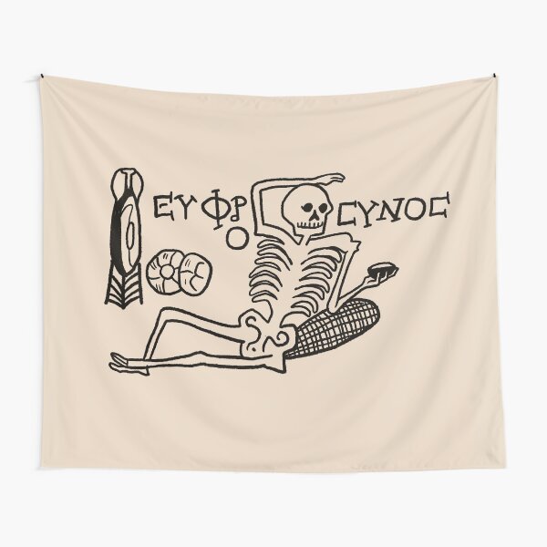 Item preview, Be Cheerful, Live Well Skeleton designed and sold by straungewunder.