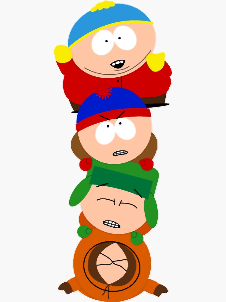 Pegatina «South Park - Eric Cartman, Kyle Broflovski, Stan Marsh, Kenny ...