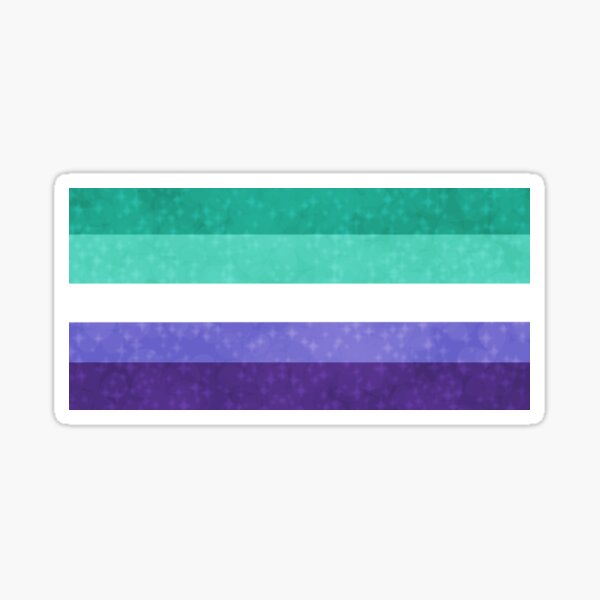 Shimmer Gay Man Pride Flag Sticker For Sale By Whizz0 Redbubble