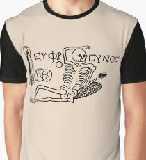 Be Cheerful, Live Well Skeleton Graphic T-Shirt