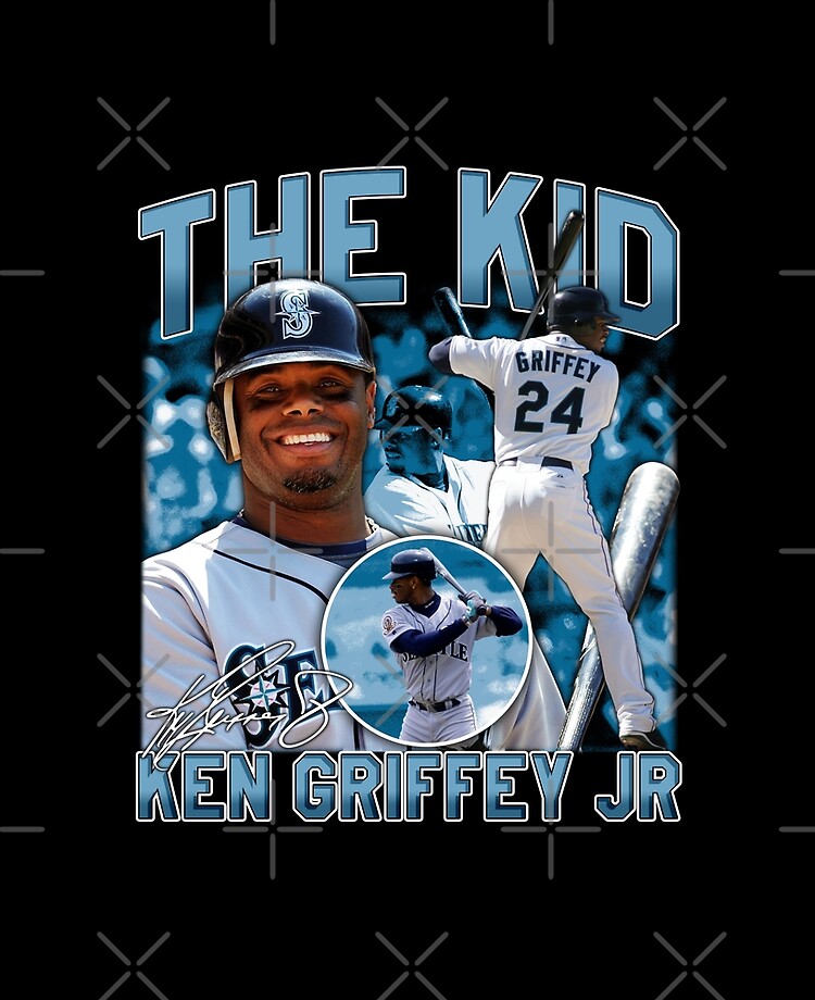 Ken Griffey Jr The Kid Seattle Baseball Legend Signature Vintage Retro 80s  90s Bootleg Rap Style Active T-Shirt for Sale by EllenMitchell