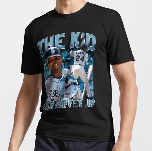 Ken Griffey Jr The Kid Basketball Legend Signature Vintage Retro 80s 90s  Bootleg Rap Style - Ken Griffey Jr - T-Shirt