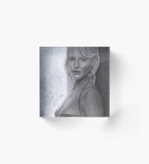 Number Six Acrylic Block