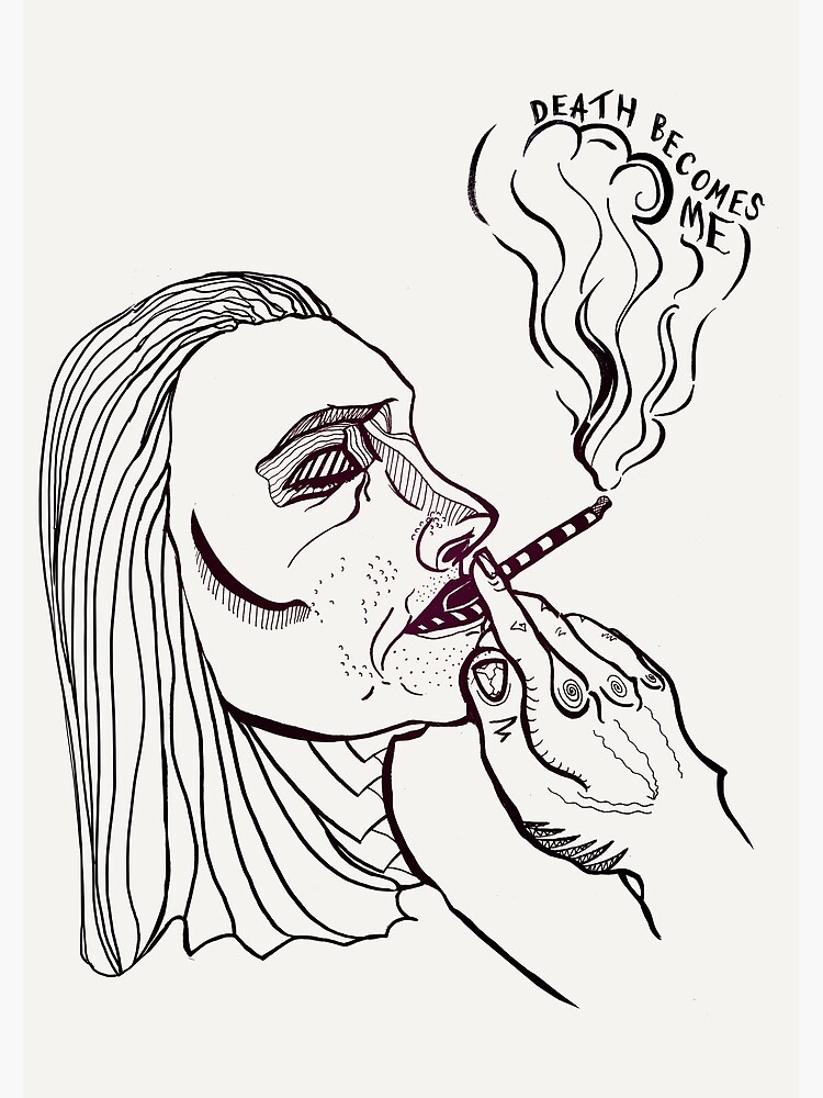 "Death Me" Poster by minniemorrisart Redbubble