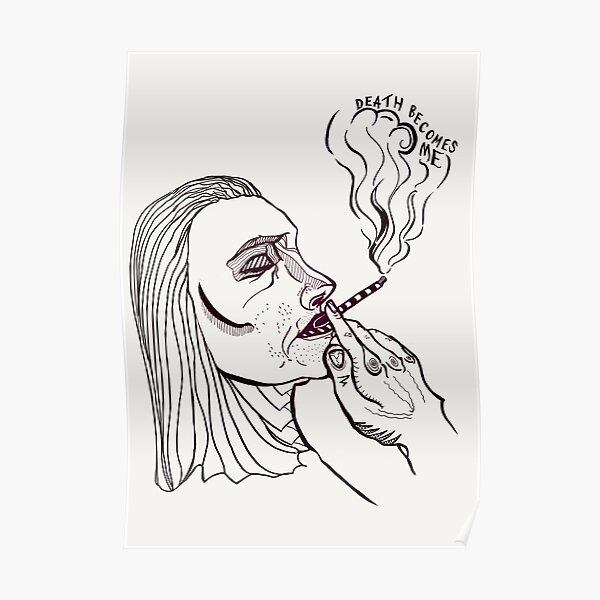 "Death Me" Poster by minniemorrisart Redbubble