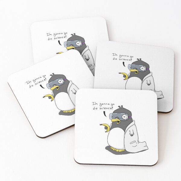 Item preview, Banana Science with Science Penguin designed and sold by Squidmooseshop.