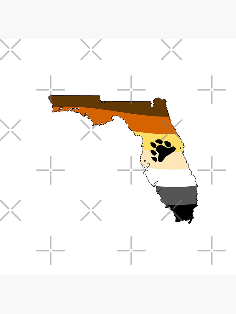 Thumbnail 4 of 4, Clock, Florida Bear Pride designed and sold by Gayesthetic.
