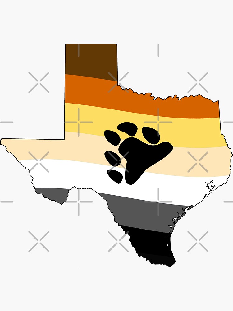 Thumbnail 3 of 3, Sticker, Texas Bear Pride designed and sold by Gayesthetic.
