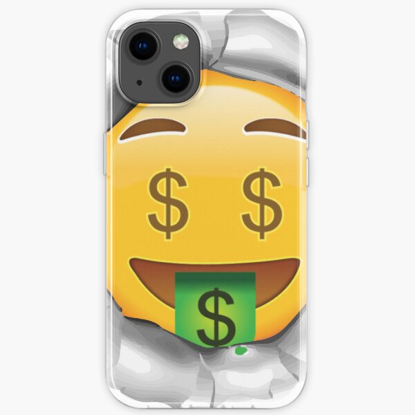 Money-Mouth Face Emoji| Funny Emoji |Cute Emoji iPhone Soft Case