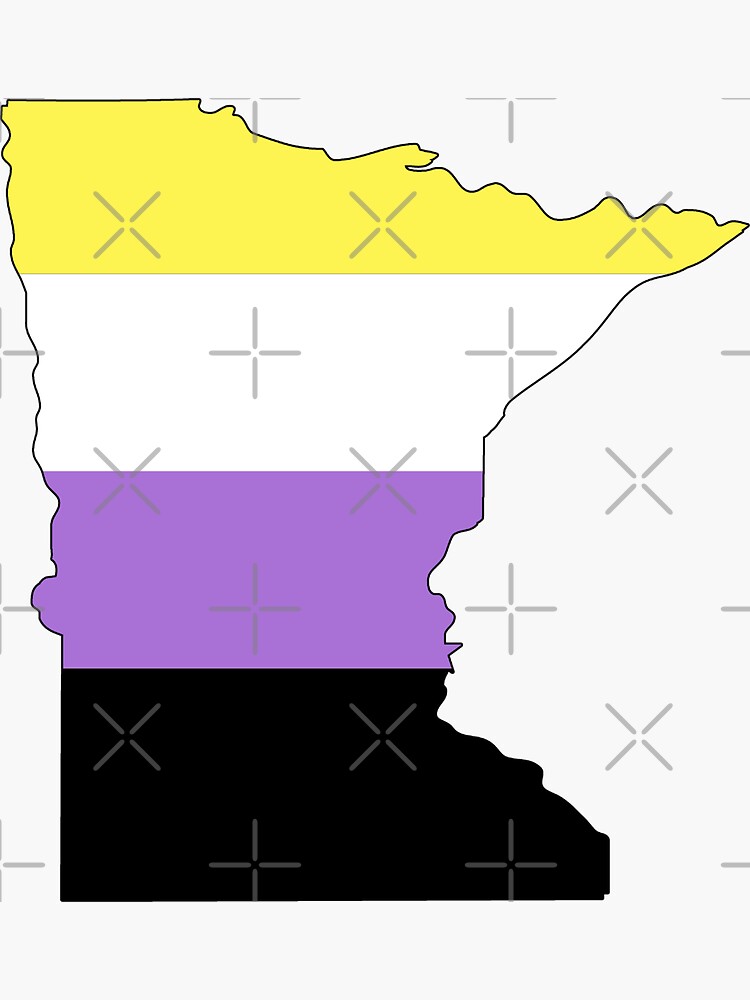 Thumbnail 3 of 3, Sticker, Minnesota Nonbinary Pride designed and sold by Gayesthetic.