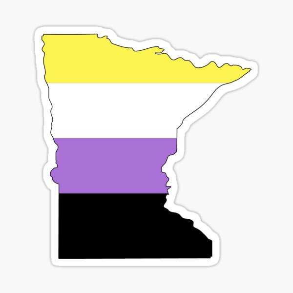 Minnesota Nonbinary Pride Sticker