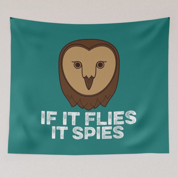 Item preview, if It Flies It Spies Funny Vintage Meme Bird Retro        designed and sold by TuXiangZi.