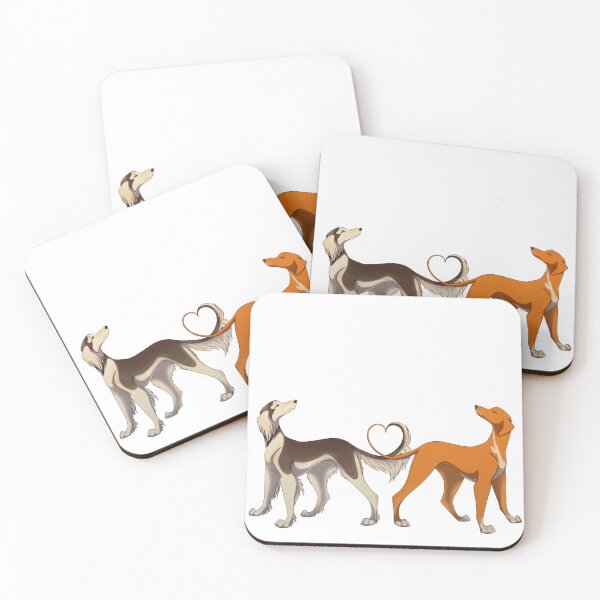 Item preview, Saluki Pair designed and sold by SightlyHounds Creative.