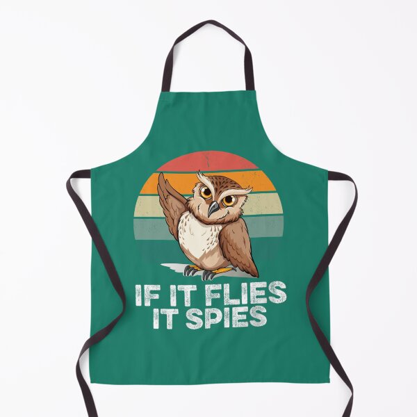 Item preview, if It Flies It Spies Funny Vintage Meme Bird Retro designed and sold by TuXiangZi.