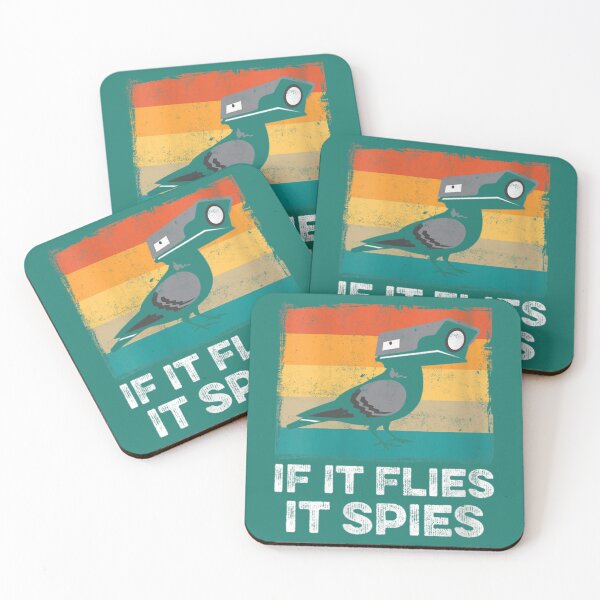 Item preview, if It Flies It Spies Funny Vintage Meme Bird Retro      designed and sold by TuXiangZi.