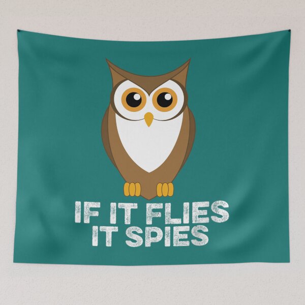 Item preview, if It Flies It Spies Funny Vintage Meme Bird Retro     designed and sold by TuXiangZi.